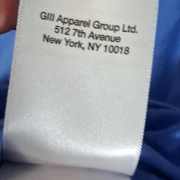 NWOT DKNY Women's Studded-Logo Tie Front T-Shirt, Cornflower Blue, SIZE SMALL - Picture 7 of 11